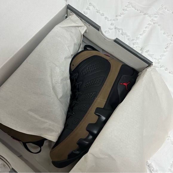 Air jordan 9 olive 7Y and 5.5Y